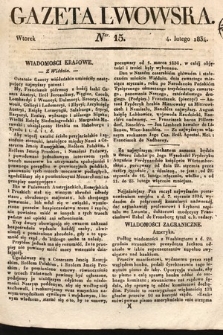 Gazeta Lwowska. 1834, nr 15
