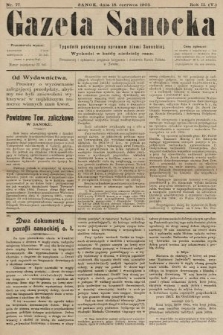 Gazeta Sanocka : tygodnik poświęcony sprawom ziemi Sanockiej. 1905, nr 77