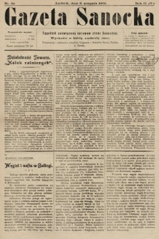 Gazeta Sanocka : tygodnik poświęcony sprawom ziemi Sanockiej. 1905, nr 84