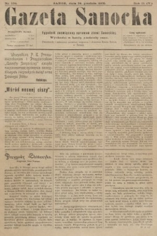 Gazeta Sanocka : tygodnik poświęcony sprawom ziemi Sanockiej. 1905, nr 104