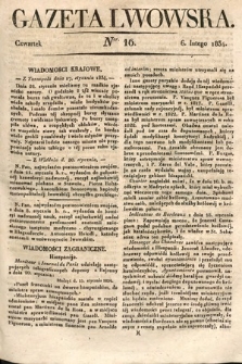Gazeta Lwowska. 1834, nr 16