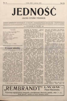 Jedność : organ żydów polskich. 1909, nr 23