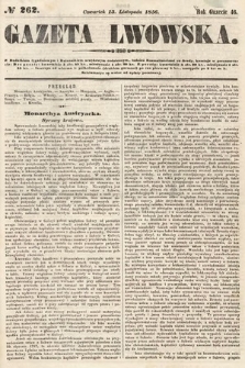 Gazeta Lwowska. 1856, nr 262