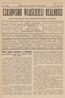 Czasopismo Właścicieli Realności. 1934, nr 3