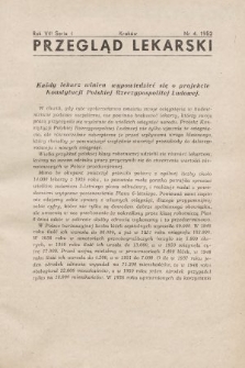 Przegląd Lekarski : organ Krakowskiego, Wrocławskiego i Bytomskiego Towarzystwa Lekarskiego. Seria 2. 1952, nr 4