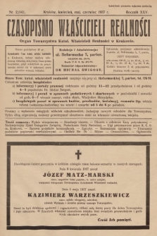 Czasopismo Właścicieli Realności. 1937, nr 2