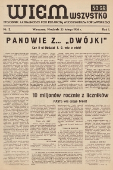 Wiem Wszystko : informacyjny tygodnik aktualności. 1936, nr 5