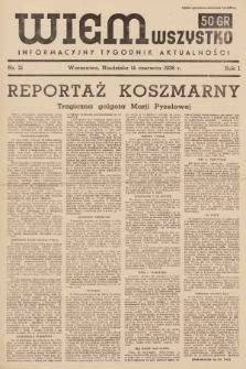 Wiem Wszystko : informacyjny tygodnik aktualności. 1936, nr 21