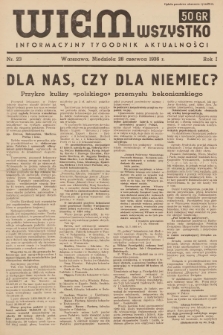 Wiem Wszystko : informacyjny tygodnik aktualności. 1936, nr 23