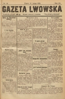 Gazeta Lwowska. 1926, nr 34