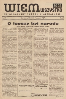 Wiem Wszystko : informacyjny tygodnik aktualności. 1937, nr 30