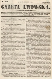 Gazeta Lwowska. 1856, nr 273