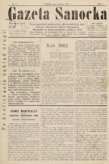 Gazeta Sanocka : dwutygodnik polityczny, ekonomiczny, społeczny i literacki ziemi Sanockiej. 1895, nr 3