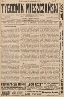 Tygodnik Mieszczański : czasopismo społeczne i polityczne : organ mieszczaństwa polskiego. 1911, nr 3