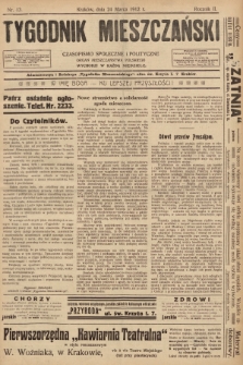 Tygodnik Mieszczański : czasopismo społeczne i polityczne : organ mieszczaństwa polskiego. 1912, nr 13