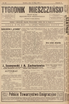 Tygodnik Mieszczański : organ Klubu Rękodzielniczo-Mieszczańskiego. 1912, nr 20