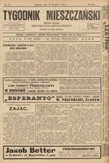 Tygodnik Mieszczański : organ Klubu Rękodzielniczo-Mieszczańskiego. 1912, nr 34