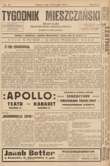 Tygodnik Mieszczański : organ Klubu Rękodzielniczo-Mieszczańskiego. 1912, nr 37