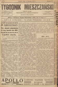 Tygodnik Mieszczański : organ Klubu Rękodzielniczo-Mieszczańskiego. 1913, nr 2