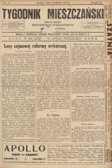 Tygodnik Mieszczański : organ Klubu Rękodzielniczo-Mieszczańskiego. 1913, nr 14