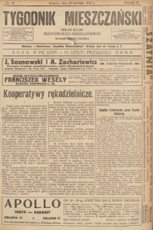 Tygodnik Mieszczański : organ Klubu Rękodzielniczo-Mieszczańskiego. 1913, nr 16