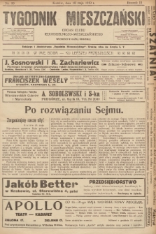 Tygodnik Mieszczański : organ Klubu Rękodzielniczo-Mieszczańskiego. 1913, nr 20