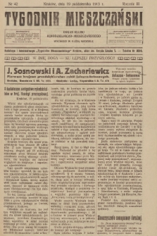 Tygodnik Mieszczański : organ Klubu Rękodzielniczo-Mieszczańskiego. 1913, nr 42