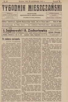 Tygodnik Mieszczański : organ Klubu Rękodzielniczo-Mieszczańskiego. 1913, nr 43