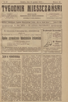 Tygodnik Mieszczański : organ Klubu Rękodzielniczo-Mieszczańskiego. 1913, nr 50