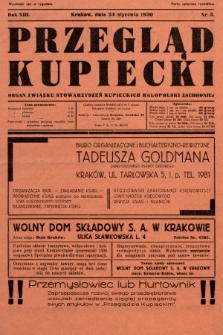 Przegląd Kupiecki : organ Związku Stowarzyszeń Kupieckich Małopolski Zachodniej. 1930, nr 3