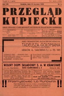 Przegląd Kupiecki : organ Związku Stowarzyszeń Kupieckich Małopolski Zachodniej. 1930, nr 4