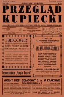 Przegląd Kupiecki : organ Związku Stowarzyszeń Kupieckich Małopolski Zachodniej. 1930, nr 5