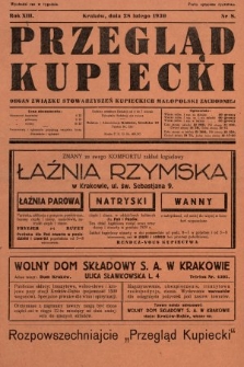 Przegląd Kupiecki : organ Związku Stowarzyszeń Kupieckich Małopolski Zachodniej. 1930, nr 8