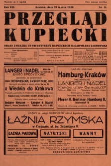 Przegląd Kupiecki : organ Związku Stowarzyszeń Kupieckich Małopolski Zachodniej. 1930, nr 11