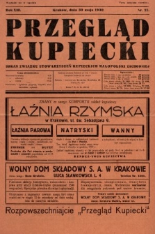 Przegląd Kupiecki : organ Związku Stowarzyszeń Kupieckich Małopolski Zachodniej. 1930, nr 21