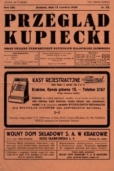 Przegląd Kupiecki : organ Związku Stowarzyszeń Kupieckich Małopolski Zachodniej. 1930, nr 23