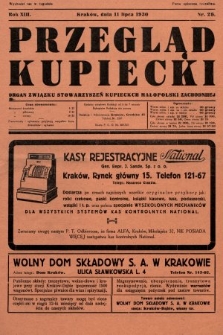 Przegląd Kupiecki : organ Związku Stowarzyszeń Kupieckich Małopolski Zachodniej. 1930, nr 26