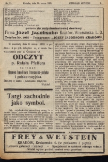 Przegląd Kupiecki : [organ Krakowskiego Stowarzyszenia Kupców]. 1922, nr 11