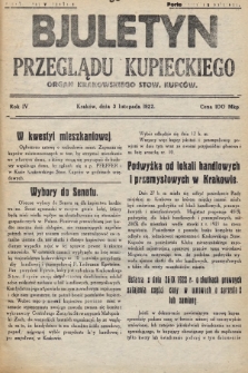 Bjuletyn Przeglądu Kupieckiego : organ Krakowskiego Stow. Kupców. 1922, [nr 38]
