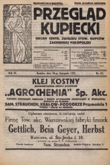 Przegląd Kupiecki : organ Centr. Związku Stow. Kupców Zachodniej Małopolski. 1922, nr 41
