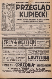 Przegląd Kupiecki : organ Centr. Związku Stow. Kupieck. Zachodniej Małopolski. 1922, nr 42