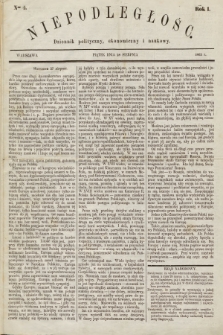 Niepodległość : dziennik polityczny, ekonomiczny i naukowy. 1863, nr 4