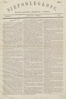 Niepodległość : dziennik polityczny, ekonomiczny i naukowy. 1863, nr 5