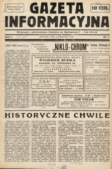 Gazeta Informacyjna. 1938, nr 1