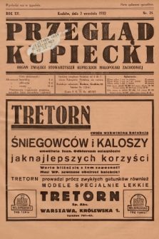 Przegląd Kupiecki : organ Związku Stowarzyszeń Kupieckich Małopolski Zachodniej. 1932, nr 25