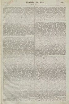 Wiadomości z pola bitwy. 1863, nr 2