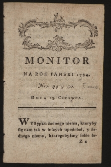 Monitor. 1784, nr 49 y 50