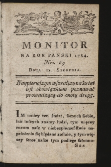 Monitor. 1784, nr 69