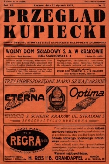 Przegląd Kupiecki : organ Związku Stowarzyszeń Kupieckich Małopolski Zachodniej. 1929, nr 2