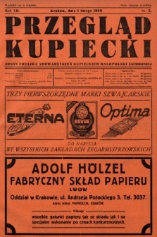 Przegląd Kupiecki : organ Związku Stowarzyszeń Kupieckich Małopolski Zachodniej. 1929, nr 5